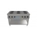 Electric range - 6 round plates Ø220mm, L1200, EK07622