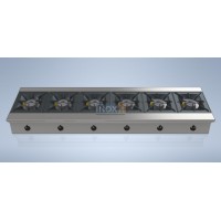 Gas range 6 burners - L2400