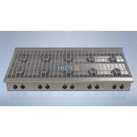 Gas range 10 burners - L2000
