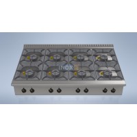 Gas range 8 burners - L1600