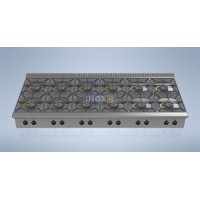 Gas range 12 burners - L2400