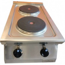 Electric range - 2 round plates Ø220mm, L400, EK07222