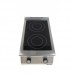 Electric ranges with glass ceramic plates with 2 zones one behind the other, CK07222