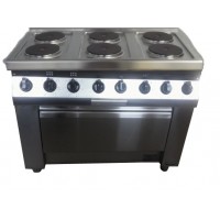 Electric cooker 6 plates - Ø220 mm - EK07622+EO21