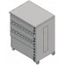 Professional electric oven 2 chambers - chamber size 1000/820 mm - mod EO 108-2