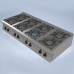 Gas range 8 burners - L1600