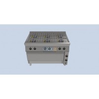 Line 80 GAS COOKER - 6 burners+electric MAXI oven - 1200/800/850mm