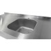 Stainless steel work tables with sinks, without undershelf  "STANDART"