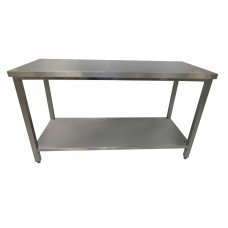 Stainless steel work table with shelf STANDARD