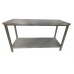 Stainless steel work table with shelf STANDARD