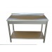 Stainless steel work table with shelf STANDARD