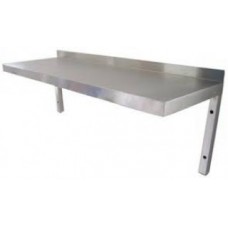 Stainless steel wall shelves with cantilever grip INOXit
