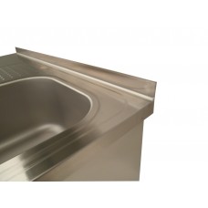 Stainless steel counters open doors with sinks Standard "STANDART"