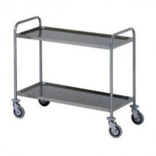 Stainless Steel Service Trolley on two levels