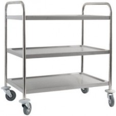 Stainless Steel Service Trolley on three levels