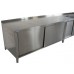 Stainless steel counters sliding doors STANDARD 