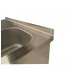 Stainless steel work table with sinks LUXURY