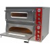 Pizza oven 2 decks chambers size: 620/620mm, mod: FF 66-2